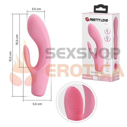 Estimulador flexible de punto G y clitoris con carga USB